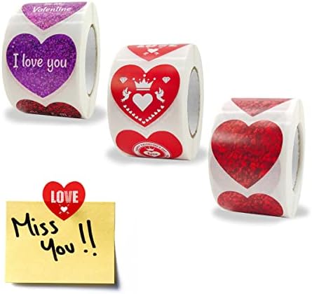 Adesivos de rolo de coração adesivos decorativos de coração adesivos de coração adesivos decorativos