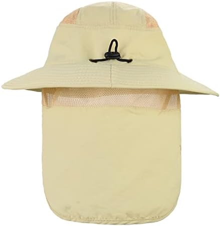 Chapéu de pesca com chapéu de sol do pescoço para homens Mulheres Proteção UV Brim Brim Summer Hats
