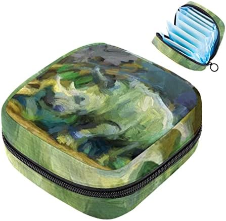 Bolsa de armazenamento de guardanapo sanitário de Oryuekan, bolsas de zíper menstrual reutilizável portátil,