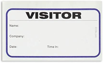 Livro de registro de visitantes, crachás de visitantes em espiral, livro de registro de convidados,