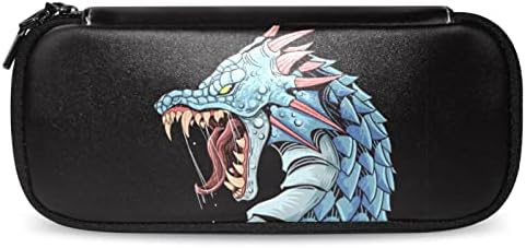 Lápis Case Blue Dragon Dragão Ferrocioso Pen Case Office School Bolsa Bolsa Organizador da caixa