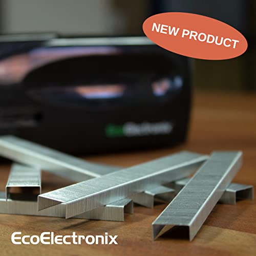 Ecoeletronix Standard Staples - Staples sem atolamentos compatíveis com a maioria dos grampos de mesa - 1/4 de