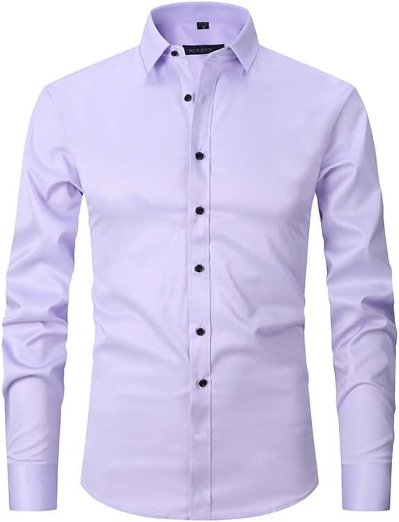 camisas de manga longa ayaso para homens de botão leve para baixo de tampo blusa de tampa de tamanho grande camisa de ajuste regular