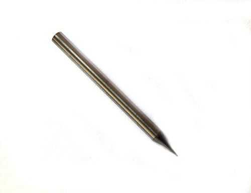 0,5 mm de diâmetro 2 flautas micro grão de tungstênio carboneto de extremidade plana hrc55 ec-d0.51d4502f