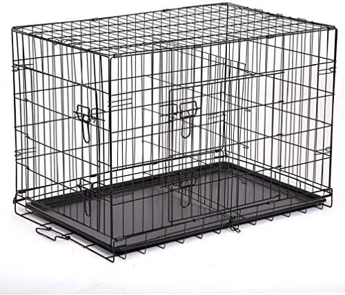 48 /42/36 /30/24 Pet Kennel Kennel Cag Cadeiro Crague de Metal de Crate com Divisor