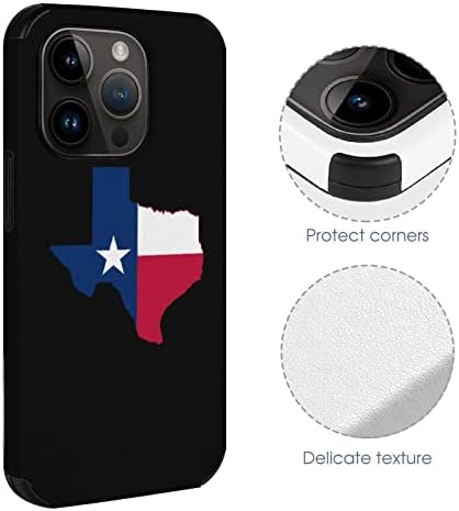 TEXAS FAGN MAP CASE CASE CHUMPLET Protective Mobile Tele Shell capa projetada para iPhone 14 Pro