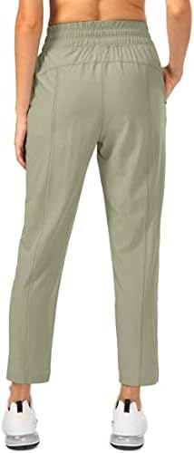 Obla Women's Lightweight Golf Pants With Zipper Pockets High Wistist