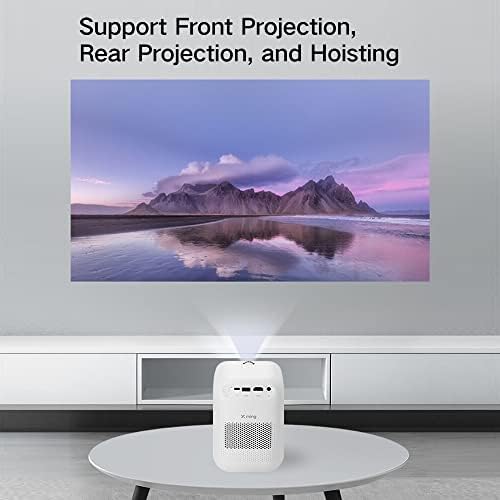 Xming Q1 SE Smart Heyup Boxe Projector, 2023 Novo Mini 1080p Projetor de filme portátil para