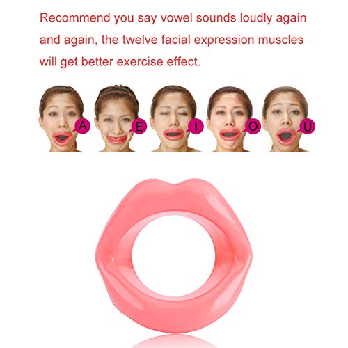 Lip Trainer - Silicone Face Lip Exercler Exerciser Músulo da boca Tiçilizador Ferramenta Anti -Prazink