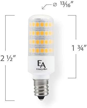 Emeryallen EA-E12-6.0W-001-279F-D JA8/Título 24 Compiliante Base Candelabra Lâmpada LED LED, 120V-6watt 600