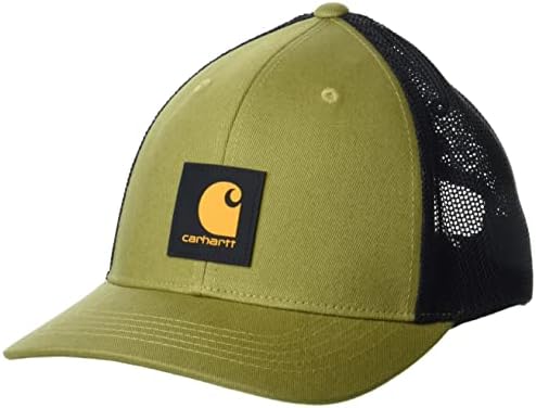 Carhartt Men's Rougged Flex Twill Mesh Back Logo Patch Cap