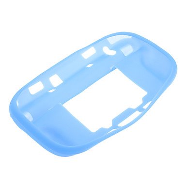 Happy azul silicone de pele macia capa de gel para nintendo wii u gamepad
