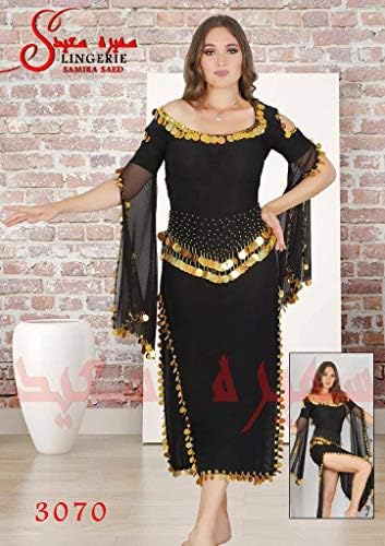 Vestido de dança de barriga preta sexy egípcia, traje preto de dança de barriga costura, traje preto,