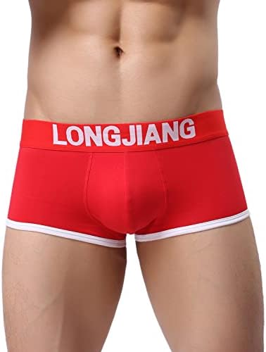 BMISEGM Mens cuteres masculinos Casual Splice Solid Rouphe Pant algodão calcinha confortável boxers D