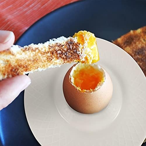 Bandeja redonda da bandeja redonda bandeja de cerâmica bandeja de ovo de ovo copos de ovo para o ovo para ovos cozidos com ovos de mesa de mesa para cozido macio e macio no café da manhã e bandeja de bandeja de cerâmica de brunch