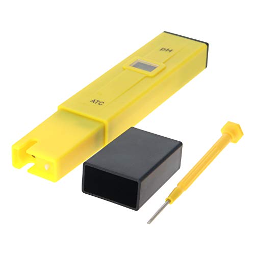 OTHMRO PH Testador 009 PH Medidor Testador de mão 0,1-14.0 pH 0,1 Resolução Plástico 152 × 30 × 15mm