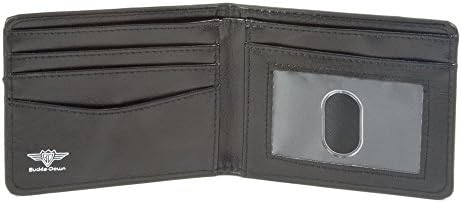 Fivela de fivela de fuzle-down bifold-Mustang Tri-Bar Stripe/GT Blueprint Bi Fold Wallet, multicolor