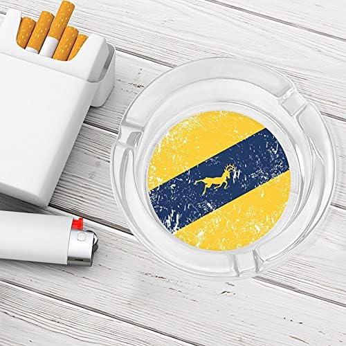 Michigan State Bandeira fumando cinzas de cigarro de cigarro de cigarro Bandeja de cigarro
