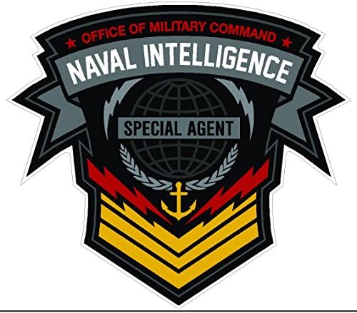 Inteligência Naval Militar Agente Especial Agente Navy Arms Armidades do Exército Símbolo Amor Humor América