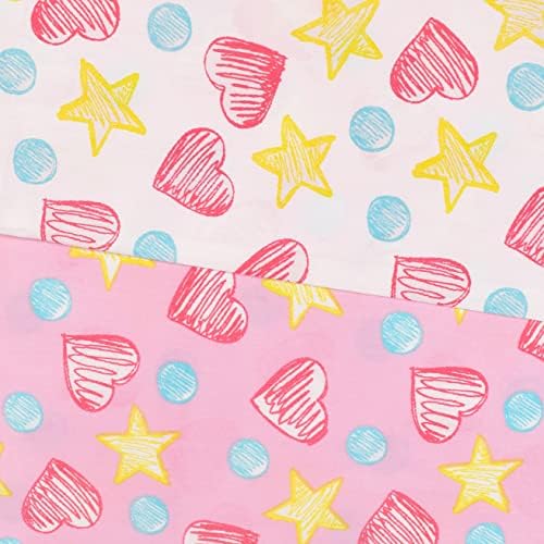 Meju Love Pink Heart Coração Tampa de edredão de algodão + Bashas -Bedding Set com fechamento de zíper para bebês meninos meninos meninas berço de decoração de decoração