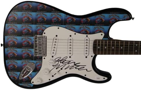 Steve Miller assinou autógrafo em tamanho real personalizado stratocaster de guitarra elétrica