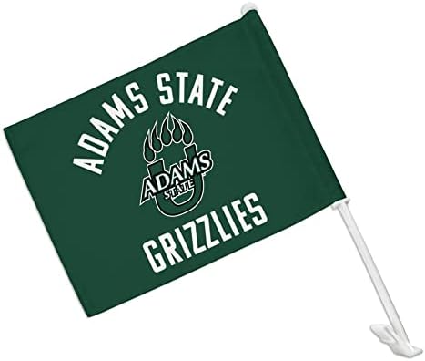 Adams State University Grizzlies Logo Cruck Bandle com clipe de janela no suporte do poste