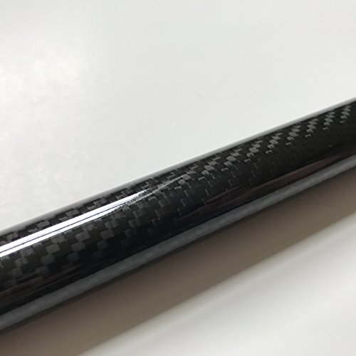 Karbxon - tubo de fibra de carbono - preto - 14 mm x 12 mm x 500 mm - hastes de fibra de carbono ocas - tubos de carbono brilhante - tubos de fibra de carbono puro - eixo leve de fibra de carbono de alta resistência