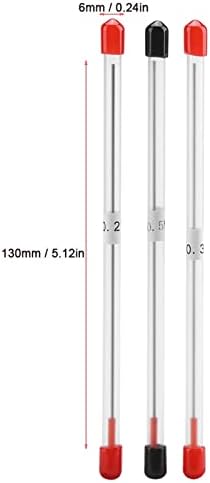 Substituição de agulhas de bico de aerógrafo de Fiyo, aço inoxidável 0,2 mm, 0,3 mm e 0,5 mm de reposição de agulha para aerógrafo
