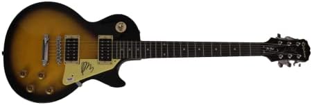 Paul Banks assinou o autógrafo Sunburst Gibson Epiphone Les Paul Guitar Guitar muito raro com autenticação