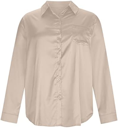 Tops para mulheres lapela v pescoço vingador pescoço de manga longa camisa de lapela de casaco de peito