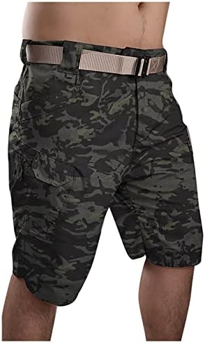 Ticcoy shorts táticos masculinos Camuflagem ao ar livre Rip Stop Stop Militar