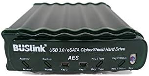 Buslink CiphersHield Dual Keys FIPS 140-2 Nível 2 HIPAA 256 bits AES USB 3.0/ESATA RAID 0 Hardware
