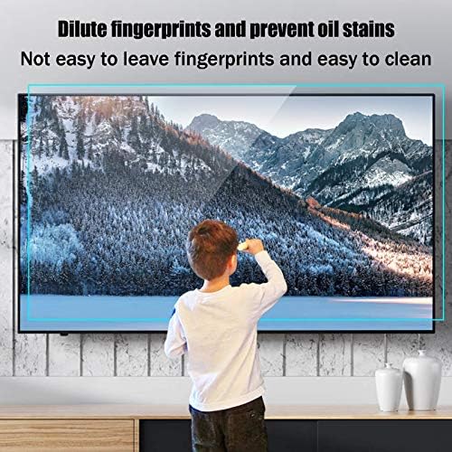 AIZYR 32-75 polegadas TV fosco Protetor de tela - Filme de filtro de luz Anti -Glare/Anti Blue - Proteção ocular reduz a tensão ocular para LCD, LED e QLED 4K HDTV, 70 em 1561 x 900mm