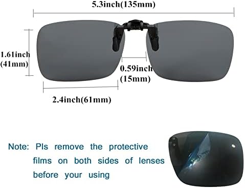 Yodo atualizou o clipe polarizado em óculos de sol sobre óculos prescritos para homens, mulheres