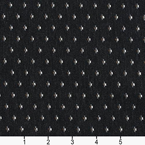 E835 Black and White Ditsy Dits Jacquard Toolstery Fabric by the Yard