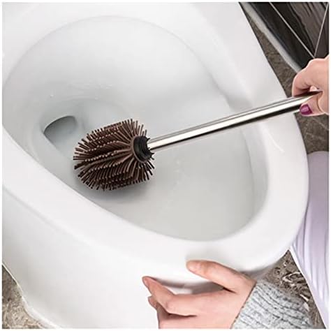Acessórios Guojm Escova de vaso sanitário Esfregar silicone Use alça longa Tool durável Ferramenta de limpeza