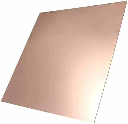 Zoenae 1pcs 99,9% de pureza Placa de cobre Placa de metal de cobre Comportamento mecânico agradável