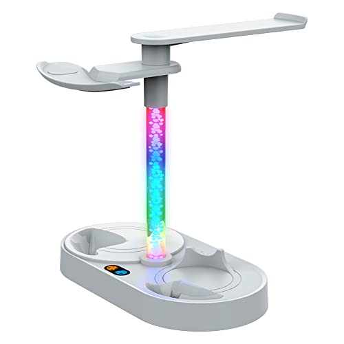 Estação de carregamento para PlayStation VR2, Magnetic Fast Charger Dock Stand com Luz colorida,