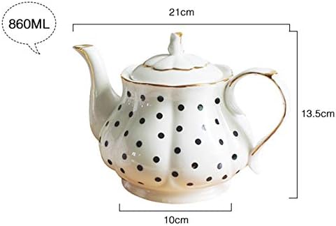 Tule de porcelana bule de chá, bules com tampas e orifícios de malha de porcelana para folhas de chá a granel e saquinhos de chá