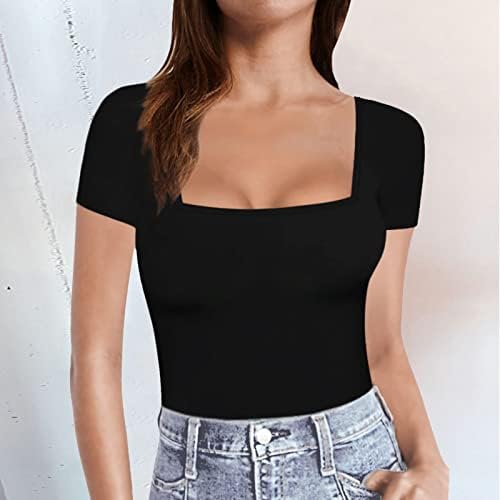 Halter saindo tops para mulheres verão feminino de manga curta de manga longa pescoço tamis de camisetas