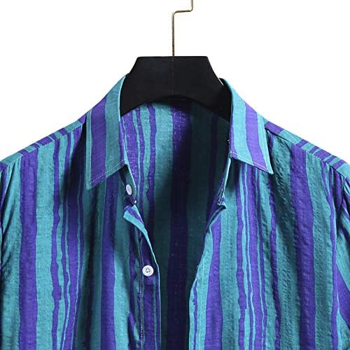 Camisa havaiana masculina de gdjgta botões de camiseta colorida colorida de girassol