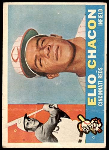 1960 Topps 543 Elio Chacon Cincinnati Reds Fair Reds