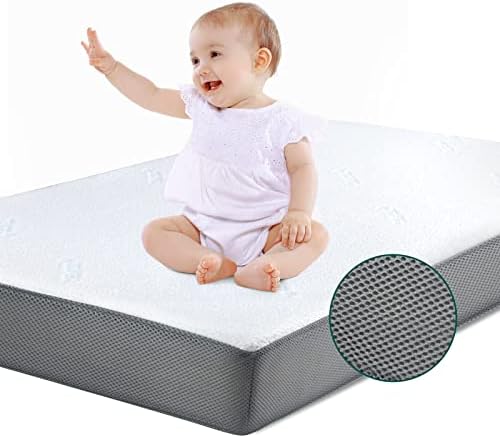 Babelio Memory Foam Crib Mattress for Baby & Toddler, Dual Facas, colchão de tamanho padrão