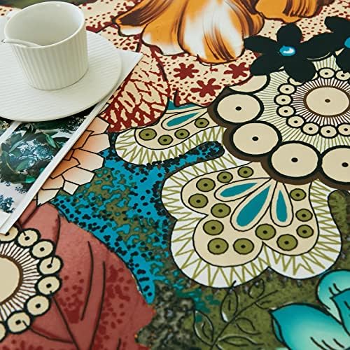 toalha de mesa de chiinvent boho para mesa de retângulo colorido floral mexicano mandala flor