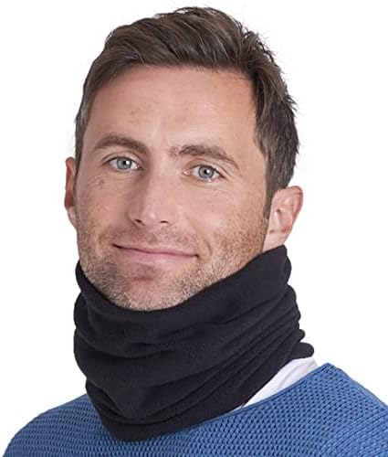 A quente mais quente do pescoço - lã de lã de lã de inverno e cachecol de tubo de esqui para homens e mulheres - cobertura de rosto resistente para o ar livre