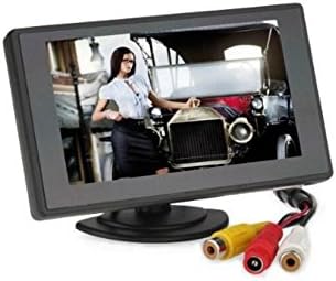 BW 4,3 polegadas TFT LCD Digital Car Vista traseira Monitor com 360 suporte giratório para câmeras