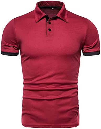 Camisa esportiva esportiva ao ar livre masculino de manga curta casual slim fit shirts de golfe básico fit regular