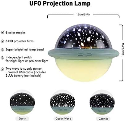 GPPZM Night Light Baby Star Projector, Combinações Dimmíveis