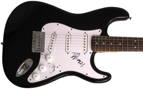 Fred Durst assinou autógrafo em tamanho grande Black Fender Stratocaster Guitarra Electric With/ James