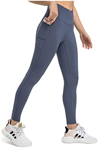 CHI x Mulheres da cintura transversal Controle de perneiras para mulheres - calças de ioga com
